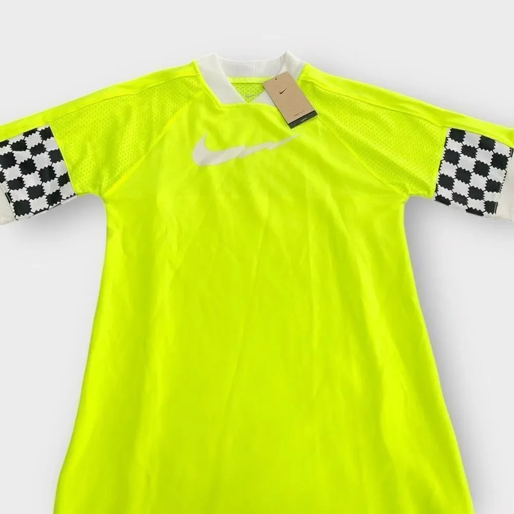 Nike Dri-Fit Big Kids Neon Yellow Jersey Tunic FD3129-702 size Large New
